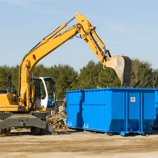 what size residential dumpster rentals are available in Mcnairy County Tennessee